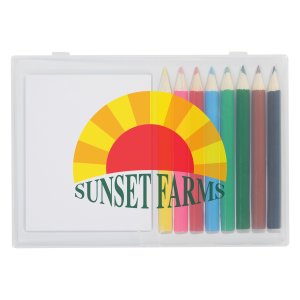 Colorful Sketch Pencil Set with Notepad