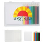 Colorful Sketch Pencil Set with Notepad