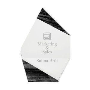 Atlas Marble-Trim Crystal Award