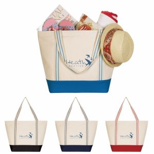 Seaside Stripe Cotton Tote