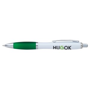 Hourglass White Comfort Barrel Pen
