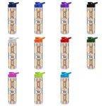 Frost Flow Insulated Bottle with Drink-Thru Lid and Full-Color Insert - 16 oz.
