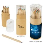 Color Splash Tube Pencil Set with Sharpener