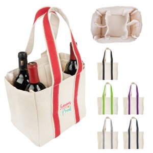Vineyard Quartet Canvas Tote