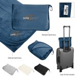 rPET Fleece Travel Blanket with Pouch