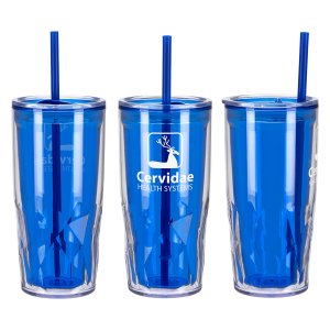 Glacier Twist Recycled Straw Tumbler