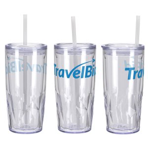 Glacier Twist Recycled Straw Tumbler
