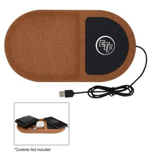 Cork Qi Wireless Charging Tray