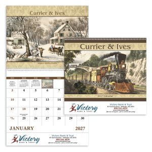 Currier & Ives - Spiral Calendar