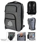 RFID Shielded Heather Backpack Briefcase