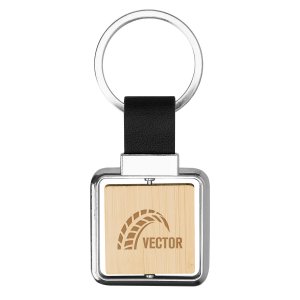 Bamboo Spin Keyring