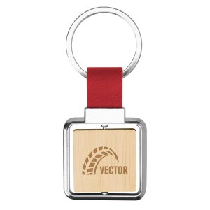 Bamboo Spin Keyring