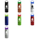 Cascade Tritan Metallike Bottle with Oval Crest Lid - 26 oz.