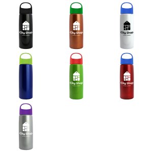 Cascade Tritan Metallike Bottle with Oval Crest Lid - 26 oz.