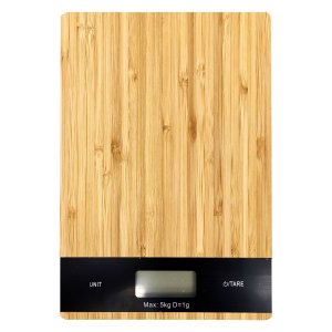 Whisk & Weigh Bamboo Kitchen Scale