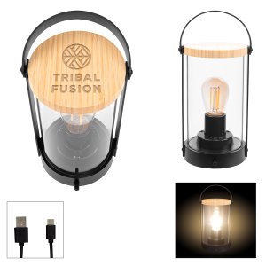 Edison Bamboo LED Lantern