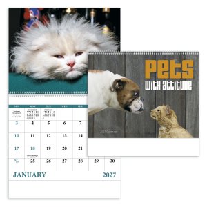Pets with Attitude - Spiral Calendar