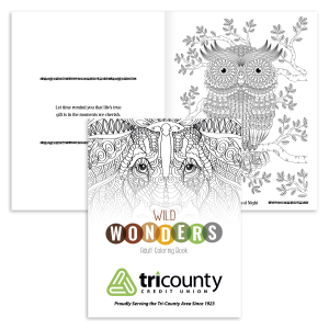 Wild Wonders Adult Coloring Book