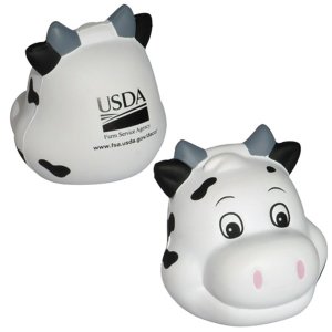 Cheerful Cow Face Stress Ball