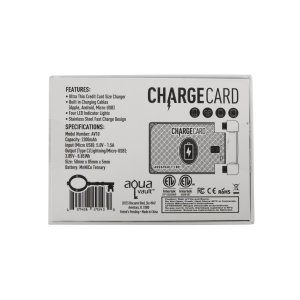 AquaVault ChargeCard Power Bank 2,300 mAh