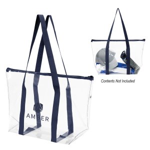 Coastal Clear Zip Tote