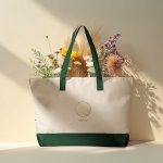 Natural With Forest Green