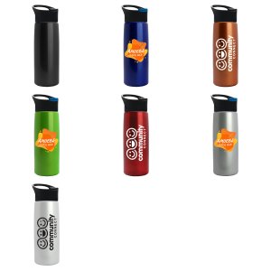 Cascade Tritan Metallike Bottle with Pop-Up Lid - 26 oz.