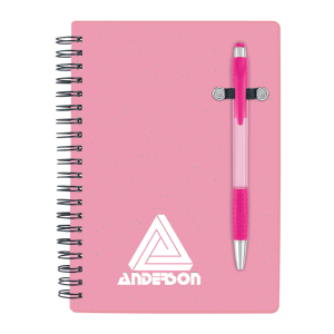 Translucent Cover Notebook and Pen 5" x 7"