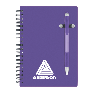Translucent Cover Notebook and Pen 5" x 7"