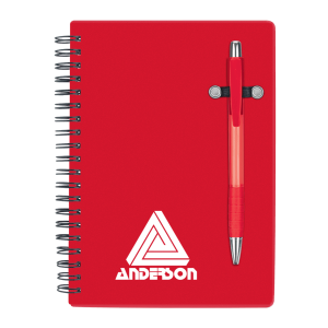 Translucent Cover Notebook and Pen 5" x 7"