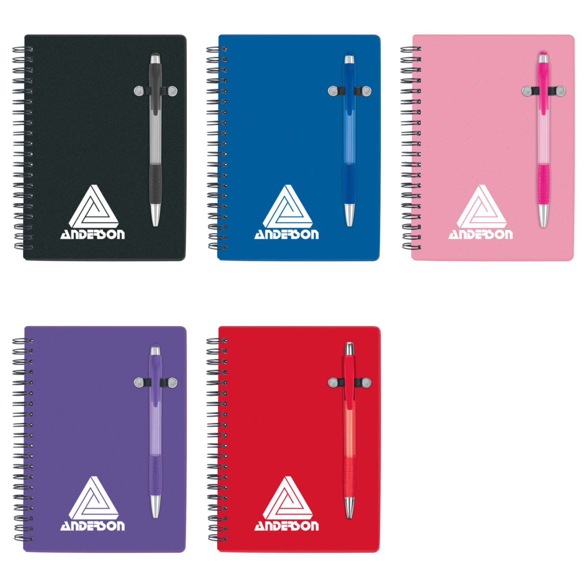 Translucent Cover Notebook and Pen 5" x 7"
