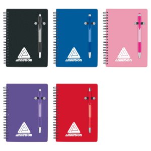 Translucent Cover Notebook and Pen 5" x 7"