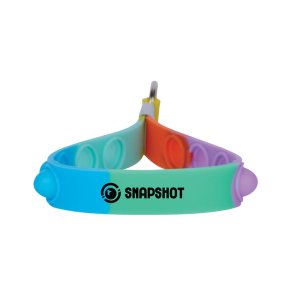 Pop & Carry Silicone Wristlet Keychain