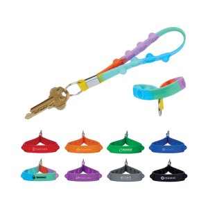 Pop & Carry Silicone Wristlet Keychain