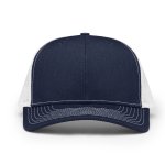 Navy Blue With White