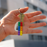 6 Color Stackable Brick Keychain