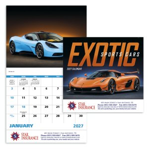 Exotic Sports Cars - Stapled Calendar