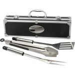 Stainless Steel BBQ Essentials in Aluminum Case