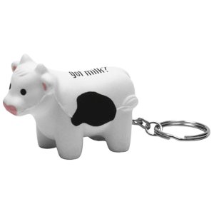 Moo Cow Keychain Stress Ball