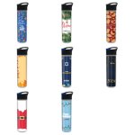 Frost Flow Insulated Bottle with Pop-Up Lid and Full-Color Paper Insert - 16 oz.