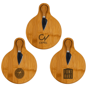 Bamboo Cheese Board with Knife
