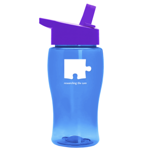 Jr. Crystal Color Bottle with Flip-Straw Lid - 18 oz.