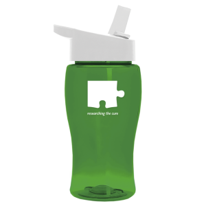 Jr. Crystal Color Bottle with Flip-Straw Lid - 18 oz.