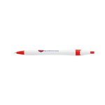 Bright Red With Blue Ink