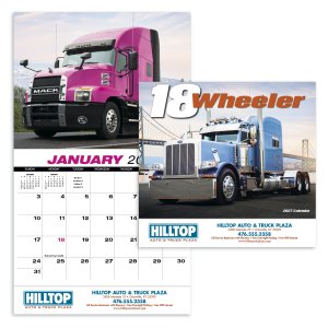 18-Wheeler Wall Appointment Calendar - Stapled