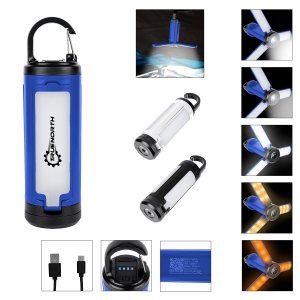 Flip-Panel Rechargeable Lantern with Carabiner