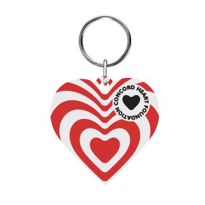 Heart Shaped Acrylic Keychain
