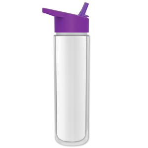 Frost Flow Insulated Bottle with Flip-Straw Lid and Full-Color Insert - 16 oz.