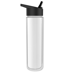 Frost Flow Insulated Bottle with Flip-Straw Lid and Full-Color Insert - 16 oz.