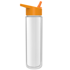 Frost Flow Insulated Bottle with Flip-Straw Lid and Full-Color Insert - 16 oz.